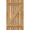 Ekena Millwork Spaced Board-n-Batten Shutters w/Z-Bar, Rough Sawn Western Red Cedar, 23W x 40H, PR RBS06Z23X040RWR - alternate 2